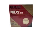 Nos Maxwell Floppy Disks 15 Pack 1/4" MD2-HD High Density & Storage Case. Fixed Price $14.95.