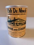 Empty Cafe Du Monde New Orleans Decaffeinated Coffee Chicory 13 Oz Can Tin W/lid. Fixed Price $8.99.