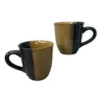 Sango Gold Dust Black Brown Stoneware Coffee Teacup Mugs #5022 4 Replacement. Fixed Price $14.99.