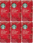 Starbucks Holiday Blend Ground Coffee - 10 Ounce 6 Bags. Fixed Price $33.99.