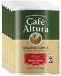 Cafe Altura Ground Organic Coffee, French Roast, 6 X 12 Oz. Fixed Price $83.00.