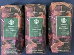 3 Pack Starbucks Decaffeinated Espresso Coffee Beans 16OZ X Bags. Fixed Price $89.00.