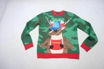Ugly Christmas Sweater Holiday Santas Drinking Squad Brewdolph Mens Sz Medium. Fixed Price $20.24.