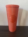 Starbucks Limited Edition Studded Orange 24OZ Tumbler. Fixed Price $10.00.