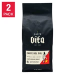 Caffe Vita Coffee Del Sol Blend Whole Bean, Medium Roast, Lb. Bags, 2-PA. Fixed Price $84.49.