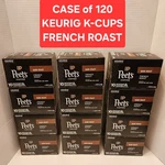 120CT. Peet's Coffee French Roast Keurig K-cups Pods (12X10CT.) *see Details*. Fixed Price $32.00.