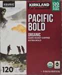 Kirkland Signature Coffee Organic Dark Roast K-cups Pod 120 Count. Fixed Price $34.99.