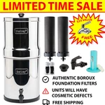 Blemished Berkey Water System W/ Wqa Certified Boroux Black. Fixed Price $314.99.