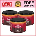 3 Can Folgers Gourmet Supreme Ground Coffee, Medium Dark Roast, 22.6 Oz. Fixed Price $45.94.