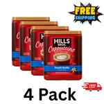 4 Pk Hills Bros. French Vanilla Cappuccino Instant Coffee Mix, 16 Ounce Canister. Fixed Price $14.29.