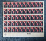 Scott #1340, 6C Hemisphere 68, San Antonio, Mint SHEET/50, LR#29731, Mnh (R7-9). Fixed Price $5.75.