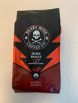 Death Wish Coffee, Organic And Fair Trade, Dark Roast, Ground 10 Oz Rich. Fixed Price $9.99.