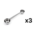 Fox Run Stainless Steel Double Coffee Scoop, 1 TBSP./2 (3-PACK). Fixed Price $22.58.
