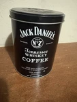 Jack Daniel's Tennessee Whiskey Flavor Ground Coffee 8.8 Oz Tin. Fixed Price $10.00.