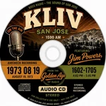 Kliv San Jose 1590 Am Jim Powers August 19, 1973 Aircheck Audio Cd. Fixed Price $9.98.
