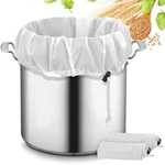Brew Bags, Extra Large Reusable Straining Bag, Pack, 26"X22", White. Fixed Price $9.72.