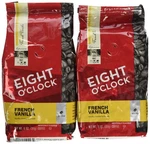 Eight Oclock Coffee, French Vanilla Whole Bean, 11-OUNCE Bags (pack 2). Fixed Price $59.47.
