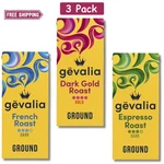 3 Pack - Gevalia Medium Roast Variety Ground Coffee 12 Oz Bag Delicious. Fixed Price $18.00.
