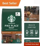 Starbucks Whole Bean Coffee, Medium Pike Place Roast, 100% Arab.... Fixed Price $21.99.