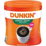 Dunkin' Decaffeinated Medium Roast Ground Coffee, 40 Oz. Free Shipping. Fixed Price $44.00.