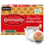 Community Coffee Vanilla Waffle Cone Ice Cream Flavored, 10 Count (pack 1). Fixed Price $17.99.