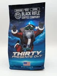 Black Rifle Coffee Company Limited Edition Thirty Presents Out Dark, Ground. Fixed Price $12.00.