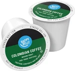 Amazon Brand - Happy Belly Medium Roast Coffee Pods, 100 Count (pack 1). Fixed Price $58.99.