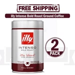 2X Illy Ground Espresso Coffee Intenso Dark Roast Italian Blend Rich Flavor 250G. Fixed Price $36.99.