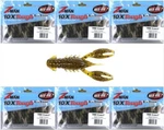 (6) Unopened Packs Bags Z-man 2.5" 1/2" Trd Crawz Green Pumpkin Brand New. Fixed Price $18.00.