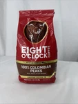 Eight Clock Medium Roast Columbian Peaks Ground Coffee 30 Oz Bag Bb 7/31/2026. Fixed Price $25.00.