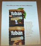 2006 Print Yuban Coffee -cute Green Frogs- Kraft Foods Advertising Page. Fixed Price $8.99.