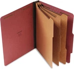 10290 Pressboard Classification Folder, Letter, Eight-section, Red (box Of 10). Fixed Price $57.28.