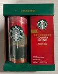 Starbucks Merry & Bright Travel Mug Gift Set W/holdiay Blend 2.5 Oz Ship Free Us. Fixed Price $24.99.