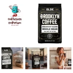 Brooklyn Coffee Whole Bean, Breakfast Blend Light Medium Roast 5LB Delicate, .... Fixed Price $82.99.
