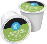 Amazon Brand - Happy Belly Decaf Light Roast Coffee 100 Count (pack 1). Fixed Price $47.49.