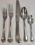 Pottery Barn Fortessa Tumbled San Marco 5 Piece Flatware Set Brush Finish Nib. Fixed Price $32.50.
