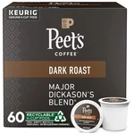 Peet's Coffee Major Dickason Dark Roast Pods Keurig K-cup 60 Ct Peets. Fixed Price $36.00.