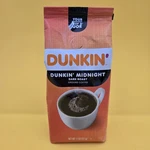 Dunkin' Midnight Dark Roast Ground Coffee, 11 Ounce Buy More & Save Up To 15%. Fixed Price $11.99.