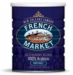 French Market Restaurant Blend Dark Roast Coffee, 12OZ (3 Pack). Fixed Price $33.99.