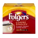 Folgers Coffee Singles Classic Roast Bags. Fixed Price $19.95.