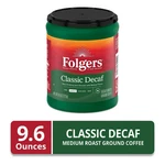 Folgers Decaf Coffee, Ground Classic Medium Roast, 9.6 Oz Canister. Fixed Price $9.38.