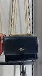 Nwt Coach Klare Mini /crossbody Canvas, Black /gold. Fixed Price $210.00.
