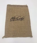 Mcdonalds Mccafe Promo Coffee Sack Burlap Bag (1) 10X14. Fixed Price $8.99.