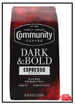 Community Espresso Roast Ground Coffee, Dark And Bold 40 Oz. Fixed Price $35.62.
