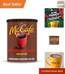 24 Oz Mccafe Ground Coffee Canister Medium Roast With Rich Flavor Experience. Fixed Price $37.99.