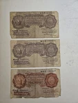 Three 10 Shillings Bank Of England Notes 1955-61?. Fixed Price $19.99.