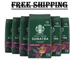 Ground Coffee Dark Roast Sumatra 100% Arabica 6 Bags (12 Oz Each). Fixed Price $75.06.
