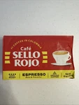 Sello Rojo Espresso Brick, 10 Oz - Bold & Flavorful Colombian Ground Coffee. Fixed Price $9.99.