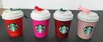 Starbucks Christmas Ornament Cup Lot Of 4 Assorted. Fixed Price $29.90.