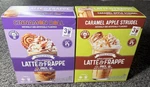 Frozen Bean Combo Pack Cinnamon Roll & Caramel Apple Strudel Latte Frappe. Fixed Price $24.99.